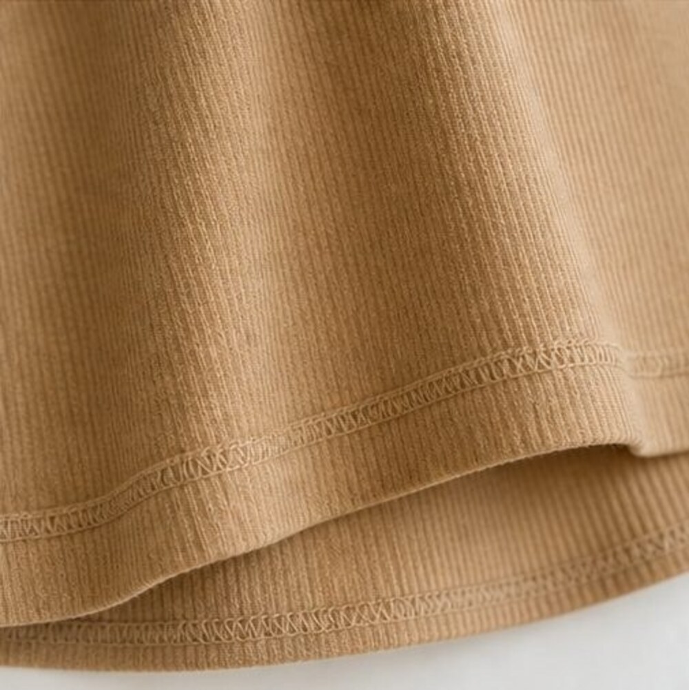 Camel Tie Neck Blouse - Picture 6 of 6